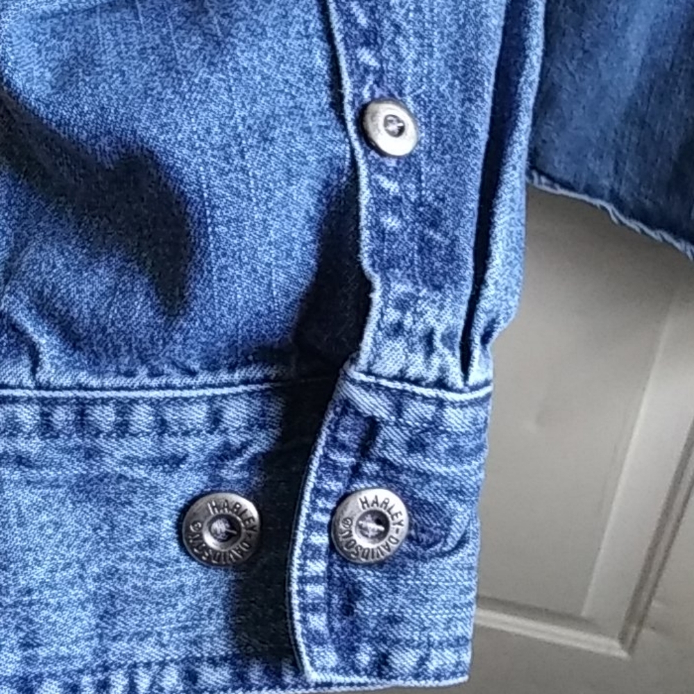 Harley Davidson Denim Shirt - Picture 4 of 12